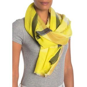 BURBERRY Fluro Lightweight Mega Check Cashmere Scarf